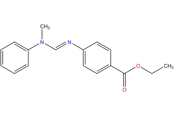 N-(Ethoxy carbonyl phenyl)-N'-methyl-N'-phenyl forma midin