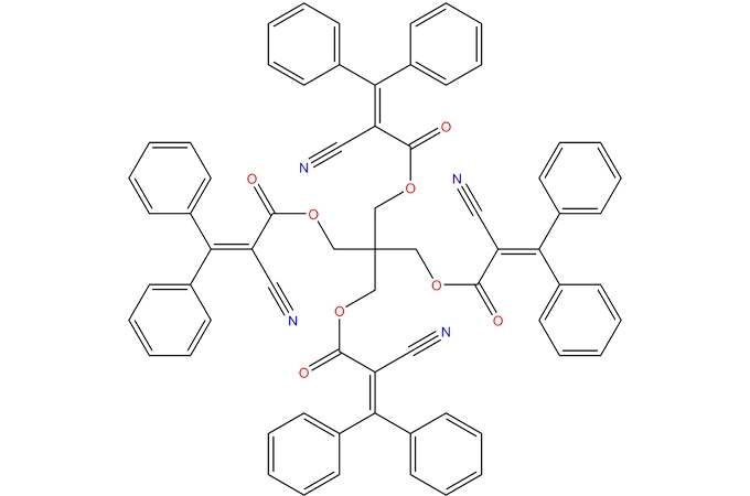 1,3-bis [(2 '-cyano-3',3 '-Diphenyl acryl oxy) oxy]-2,2-bis-{[(2'-cyano-3 ',3'-diphenyl acryl oyl)oxy] Methyl}-Propan
