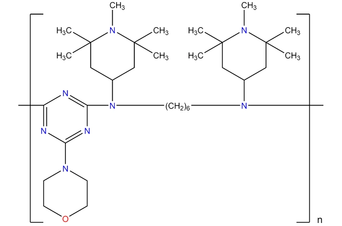 1,6-Hexandiamin, N,N'-bis(2,2,6,6-tetramethyl- 4-piperidinyl)-, Polymere mit morpholine-2, 4,6-Trichlor-1,3,5-triazin
