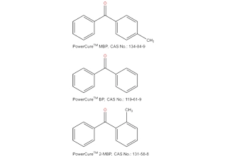 4-Methylbenzophenon und Benzophenon und 2-Methylbenzophenon