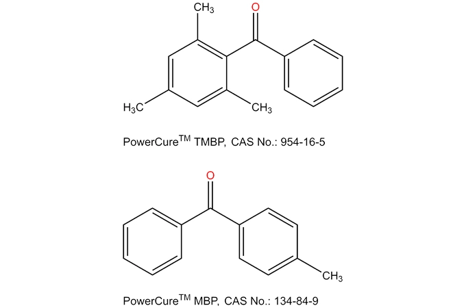 Flüssiges eutektisches Gemisch aus 2-4-6 Trimet hylbenzophenon und 4-Methylbenzophenon