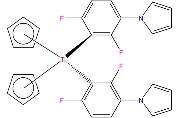 Bis (cyclo penta dienyl) bis [2,6-difluor-3-(1-pyrryl)phenyl titan