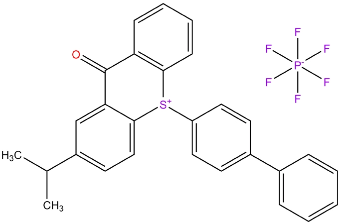 10-[1,1 '-Bipheny]1-4-yl-2-(1-methylethyl)-9-oxo-9H-thioxanthenium hexa fluoro phosphat