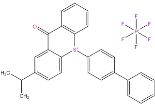 10-[1,1 '-Bipheny]1-4-yl-2-(1-methylethyl)-9-oxo-9H-thioxanthenium hexa fluoro phosphat