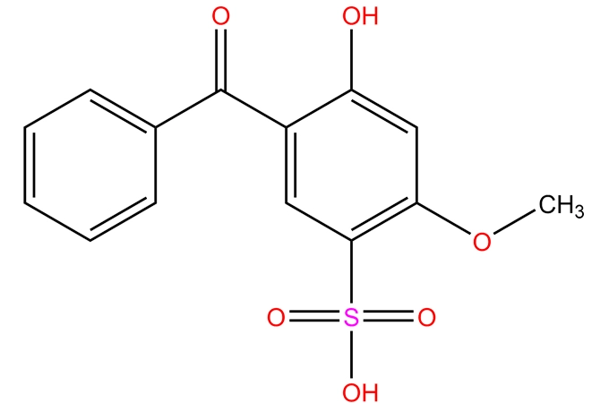2-Hydroxy-4-methoxy-benzophenone-5-sulphonic säure
