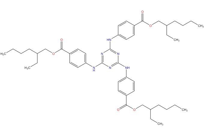 Tris(2-ethylhexyl)-4,4 ',4 ''-(1, 3,5-triazin-2, 4,6-triyltriimino)-tribenzoat