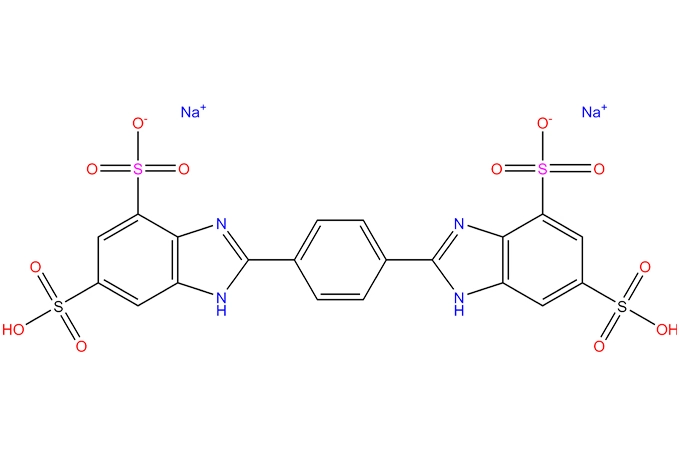 Dinatrium phenyl-Dibenzi midazol-Tetra sulfonat