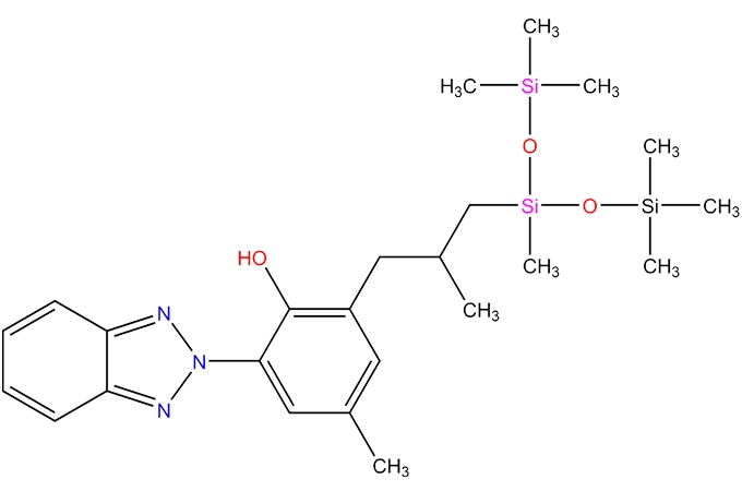 2-(benzotriazol-2-yl)-4-methyl-6-[2-methyl-3-[methyl-bis(trimet hylsilyloxy)silyl]propyl]phenol